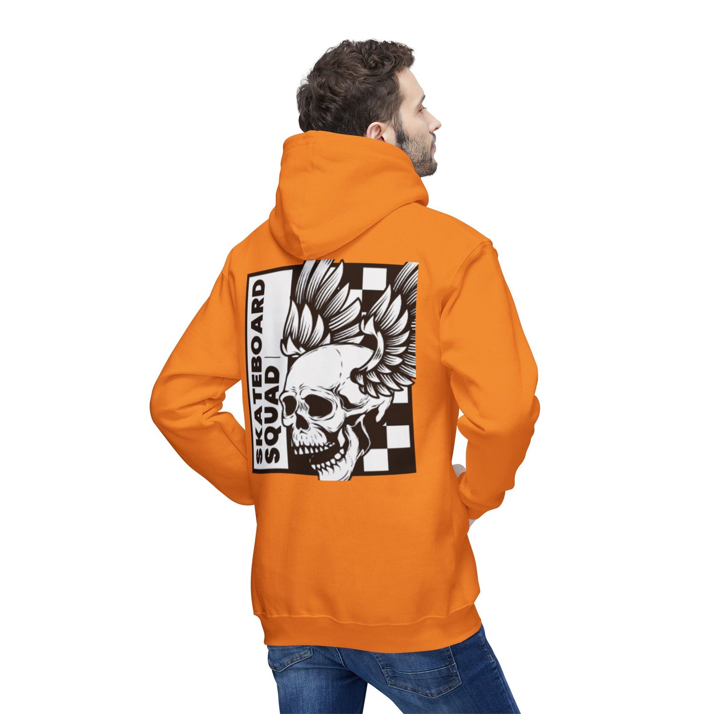 Skateboard Hoodie, Cool Streetwear Sweatshirt, Graphic Pullover for Skaters, Unisex Casual Wear, Gift for Skate Lovers