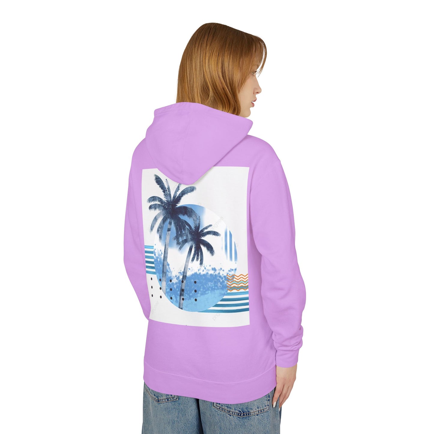 Tropical Vibes Lightweight Hooded Sweatshirt