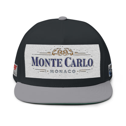 Monte Carlo Monaco Embroidered Flat Bill Cap
