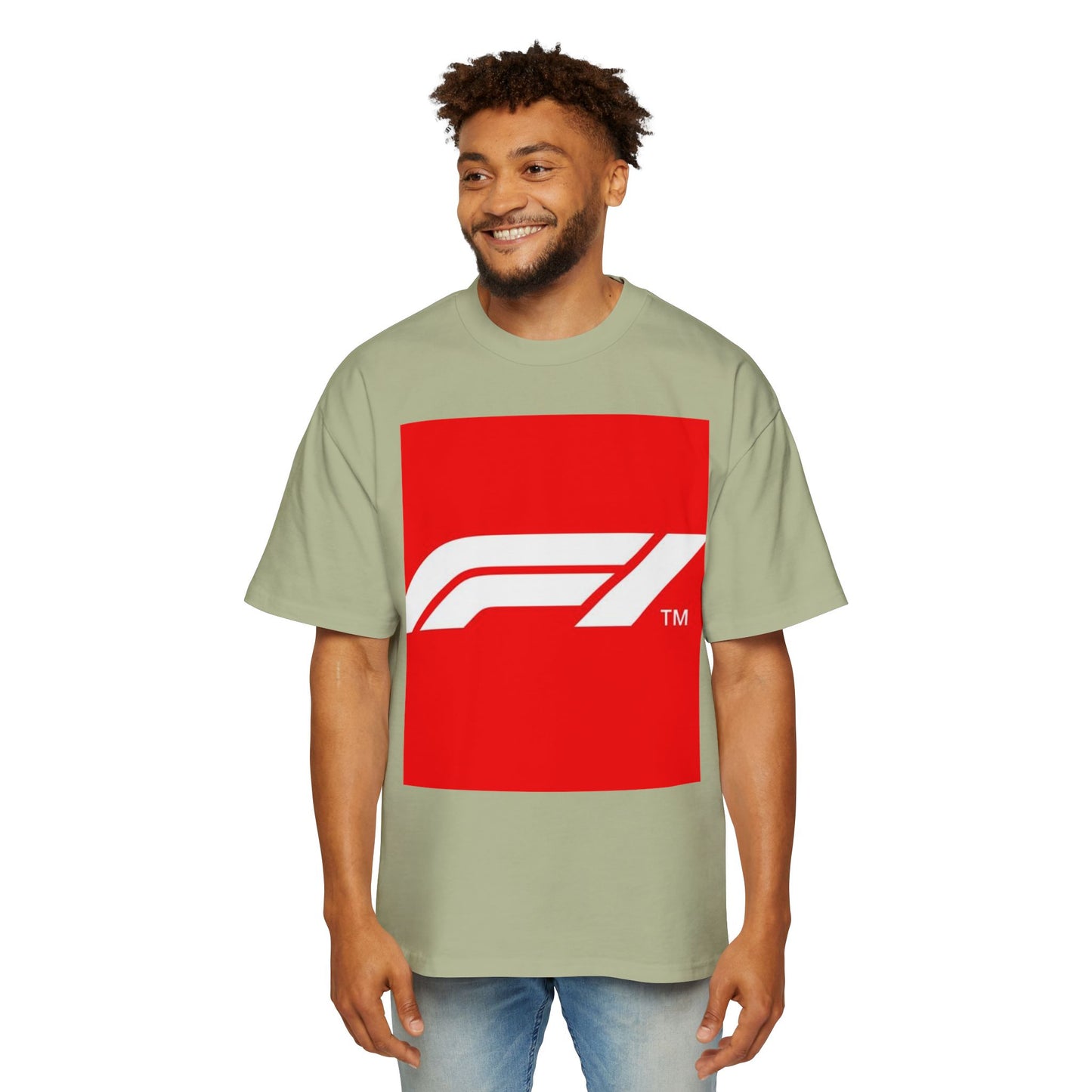 Racing Graphic Tee — Bold Red F1 Logo Shirt