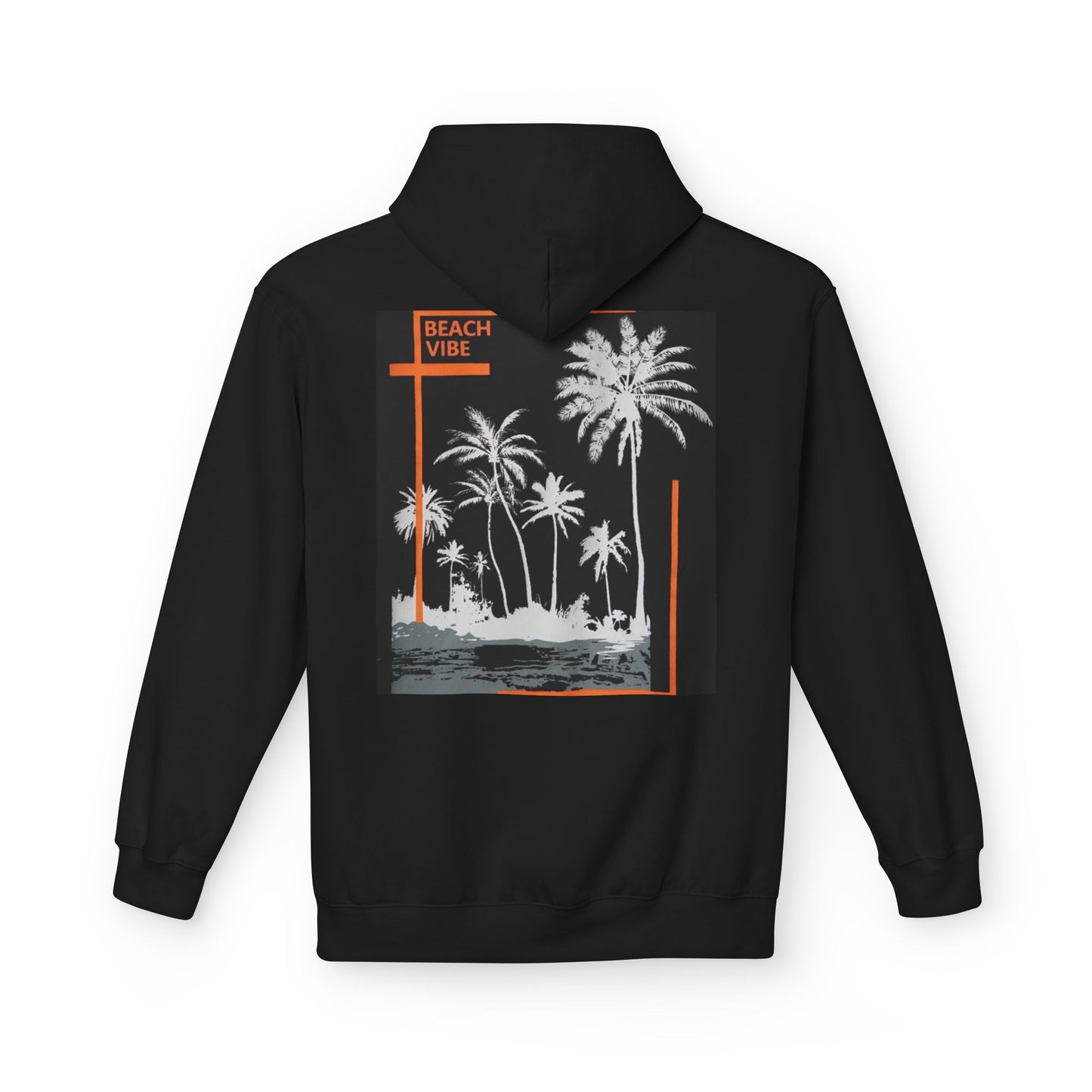 Beach Vibe Unisex Fleece Hoodie, Summer Fashion, Casual Wear, Gift for Her/Him, Cozy Lifestyle, Chill Out Apparel