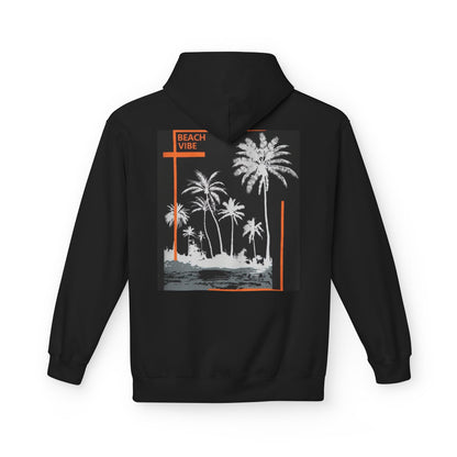 Beach Vibe Unisex Fleece Hoodie, Summer Fashion, Casual Wear, Gift for Her/Him, Cozy Lifestyle, Chill Out Apparel