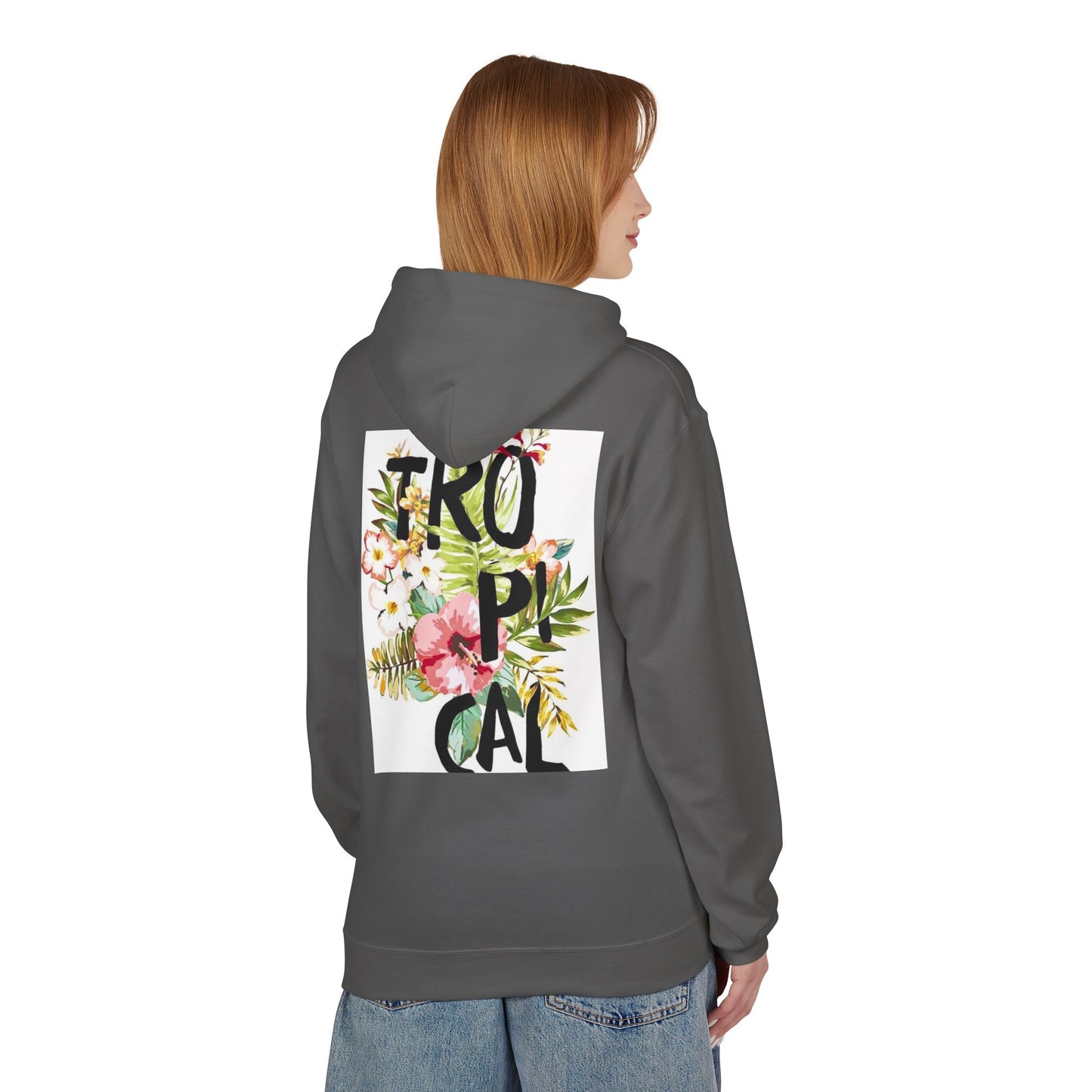 Tropical Floral Hoodie for Summer Vibes | Unisex Softstyle Fleece