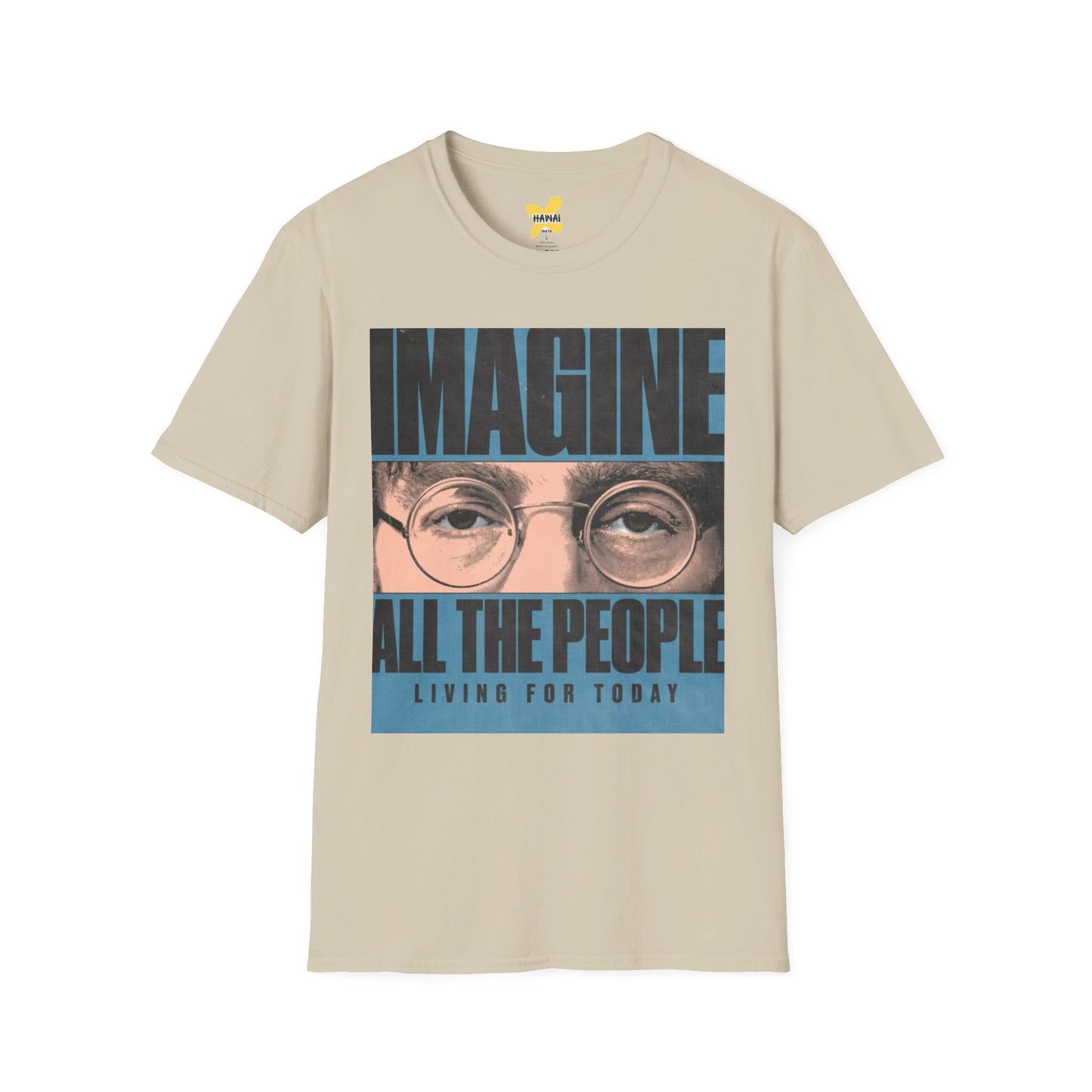 Imagine All the People Unisex Softstyle T-Shirt - Inspirational Graphic Tee for Comfort & Style