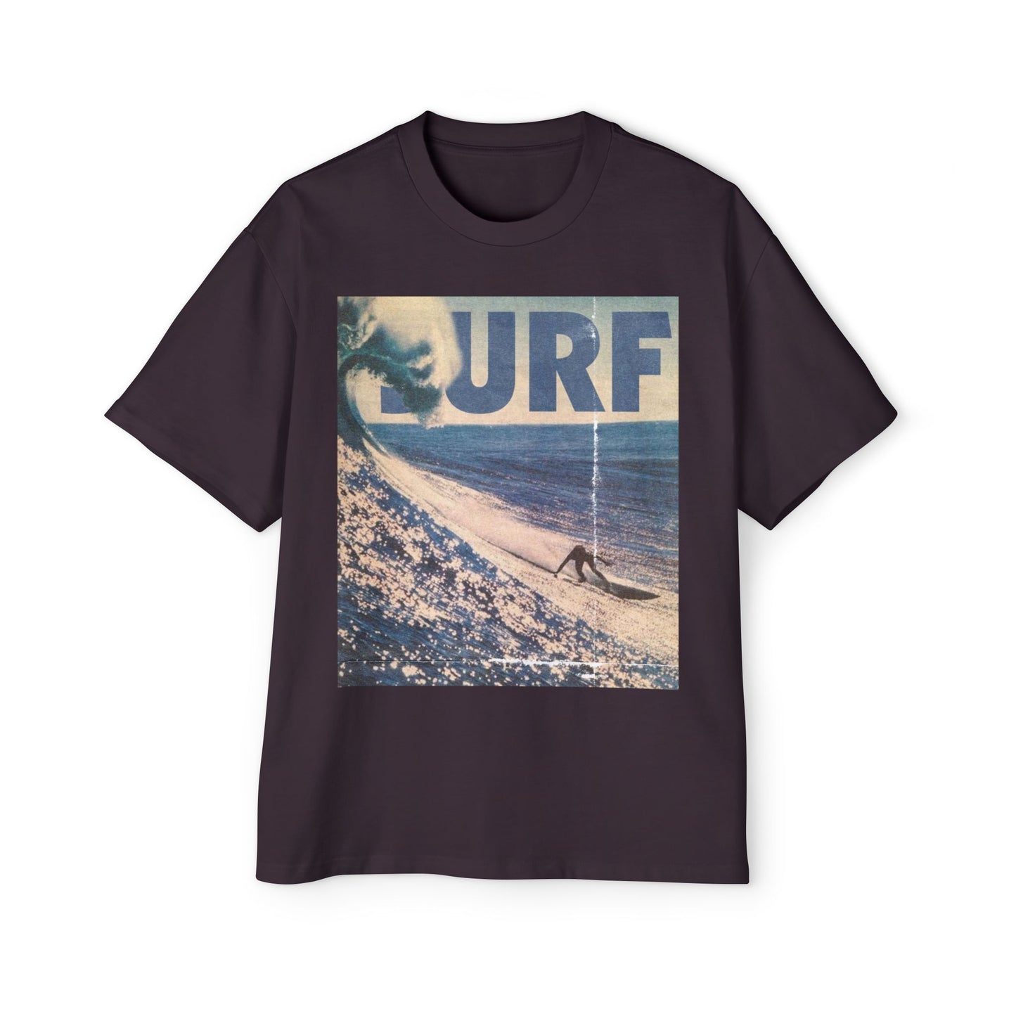 Surf Vintage Photo Tee — Men's Oversized Surf Graphic T-Shirt