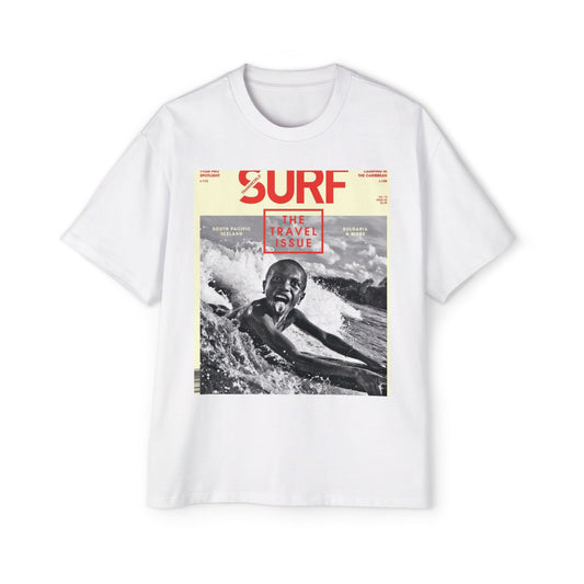 Surf Magazine Graphic Tee — "Surf: The Wave Issue" Vintage Beach Shirt