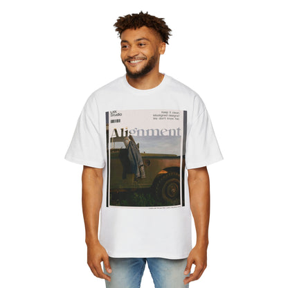 Alignment Vintage Jeep Graphic Tee – Men's Oversized Photo Print