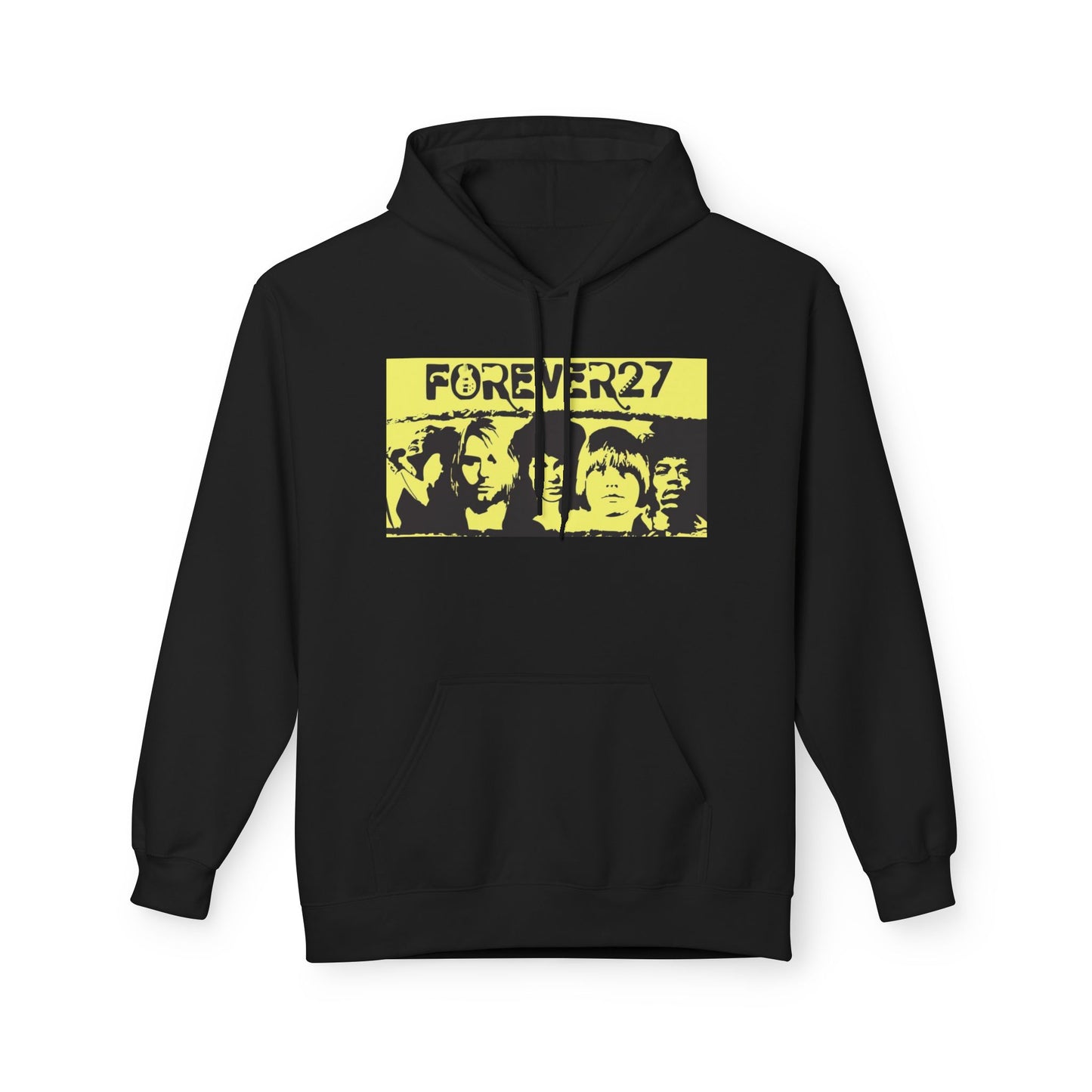 Forever 27 Retro Hoodie - Unisex Midweight Fleece for Music Lovers