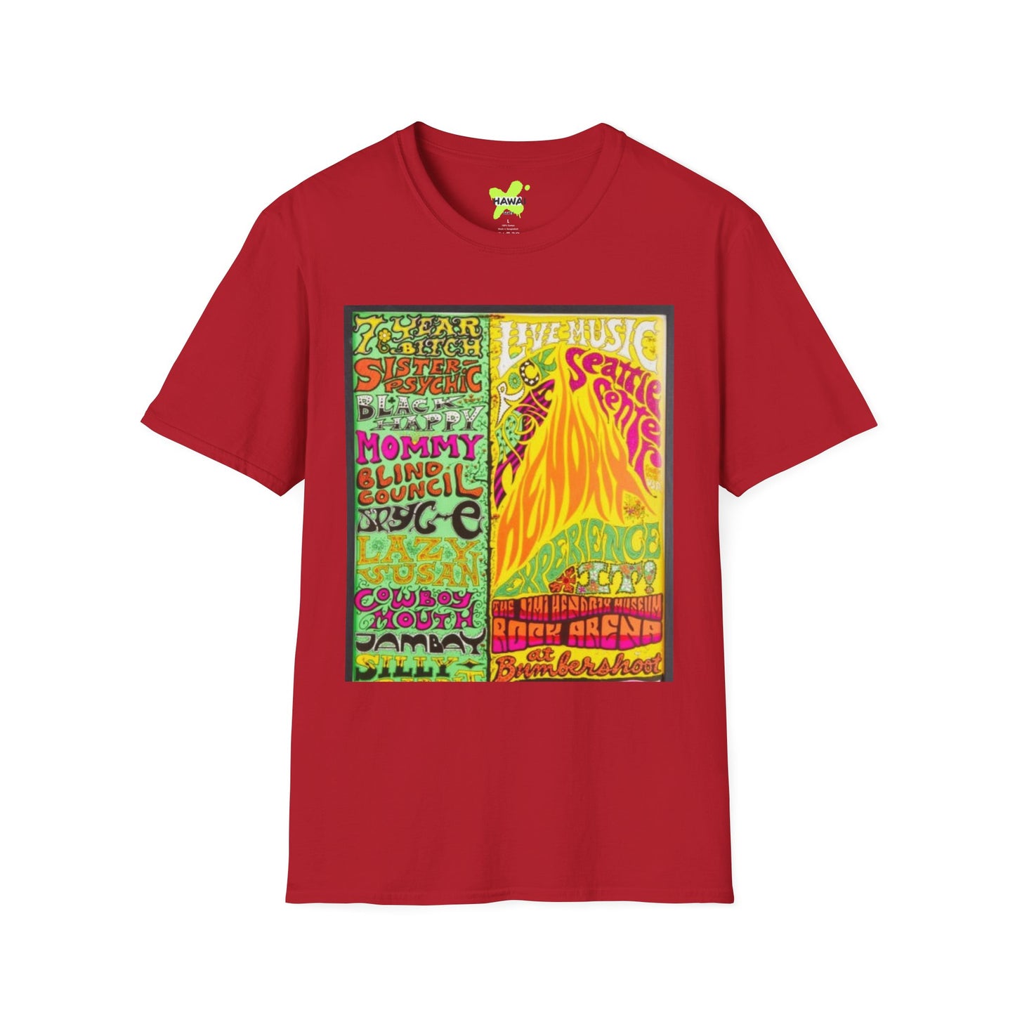 Retro Music Festival Unisex Softstyle T-Shirt - Vibrant Graphic Design