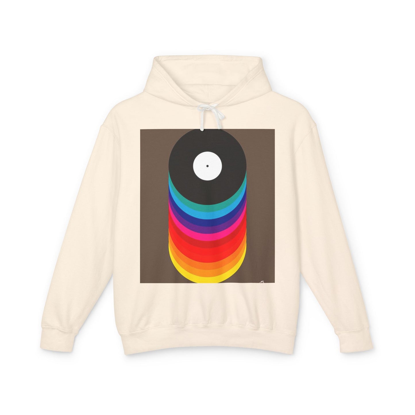 Colorful Vinyl Record Unisex Lightweight Hoodie