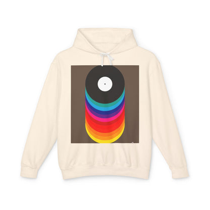 Colorful Vinyl Record Unisex Lightweight Hoodie