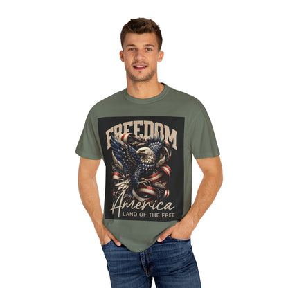 Patriotic Eagle T-Shirt, Freedom Apparel, American Pride Tee, Fourth of July Gift, Vintage Style Shirt