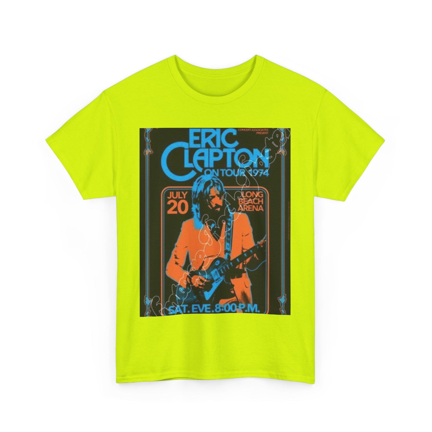 Eric Clapton Vintage Concert Tee, Music Lover Gift, 70s Tour T-Shirt, Rock and Roll Apparel, Retro Graphic Tee, Unisex Style