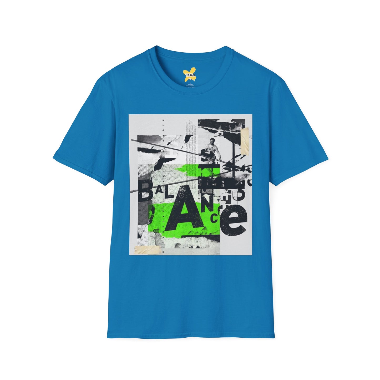 Retro Graphic Tee - Balance Art Design for Casual Style
