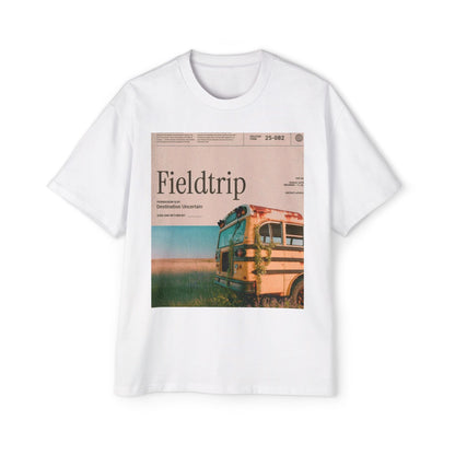 Fieldtrip Graphic Tee — Vintage School Bus Photo Print