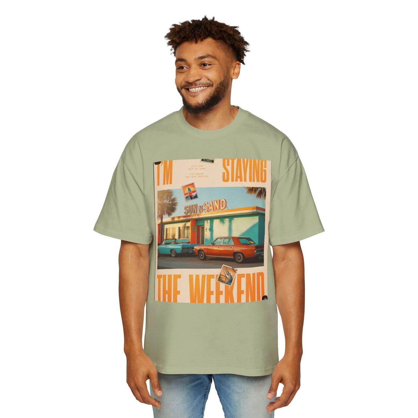 Weekend Vibes Tee — "I'm Staying the Weekend" Retro Diner Graphic T-Shirt