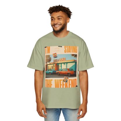Weekend Vibes Tee — "I'm Staying the Weekend" Retro Diner Graphic T-Shirt