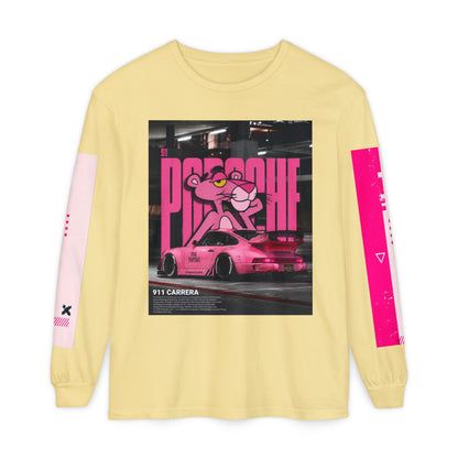 Pink Panther Porsche Long Sleeve T-Shirt