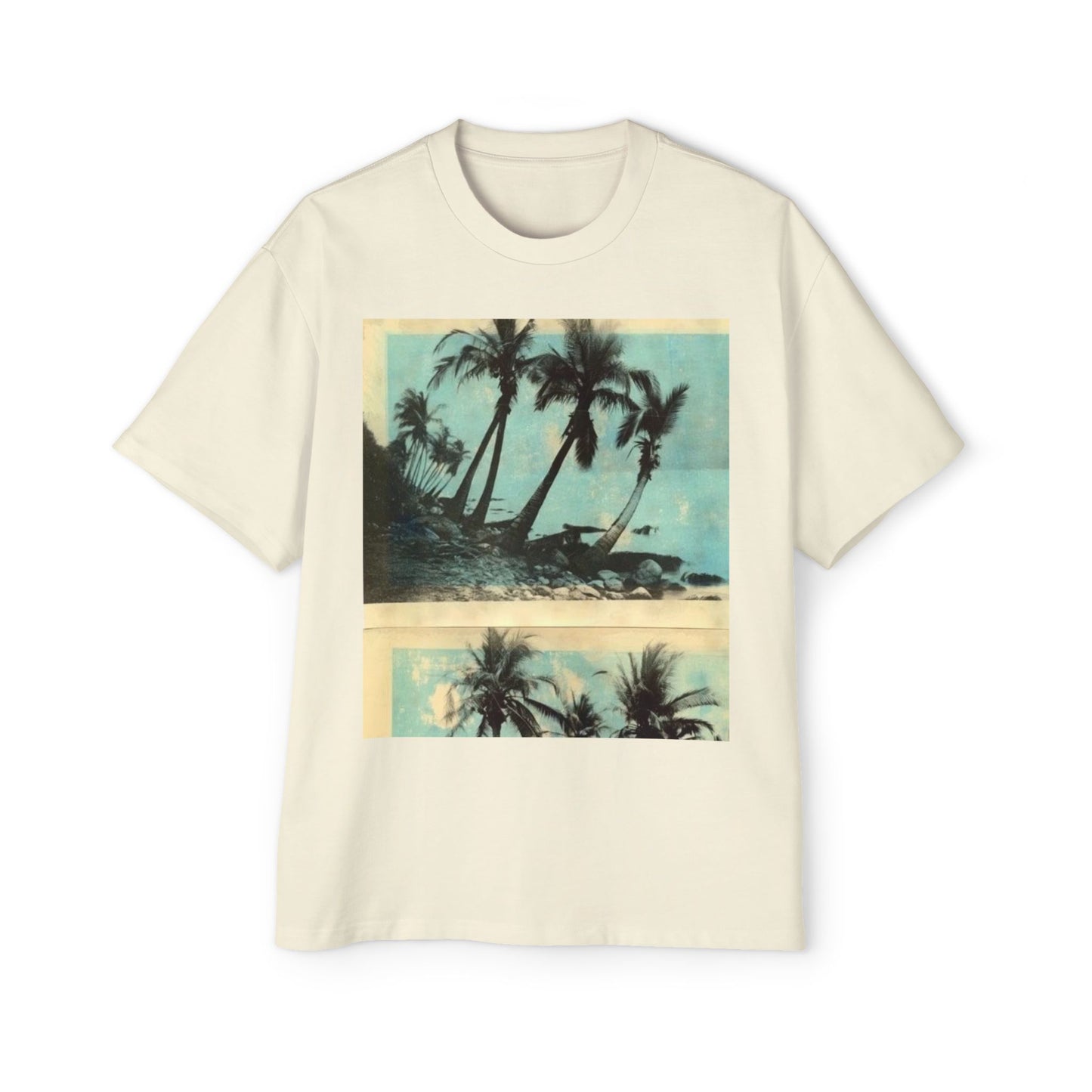 T-Shirt — Vintage Palm Beach Graphic Tee (Retro Tropical Sunset)