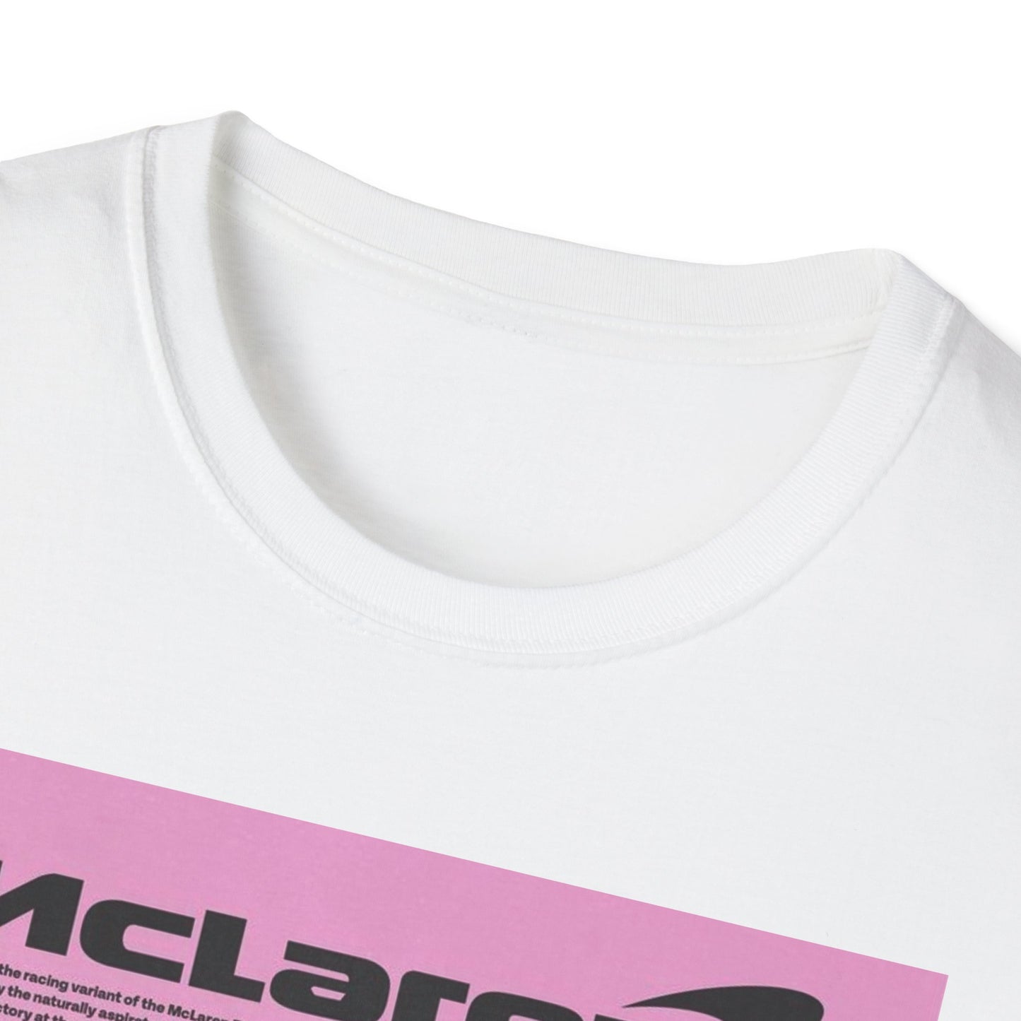 Retro McLaren Racing T-Shirt - Unisex Softstyle Tee for Car Enthusiasts