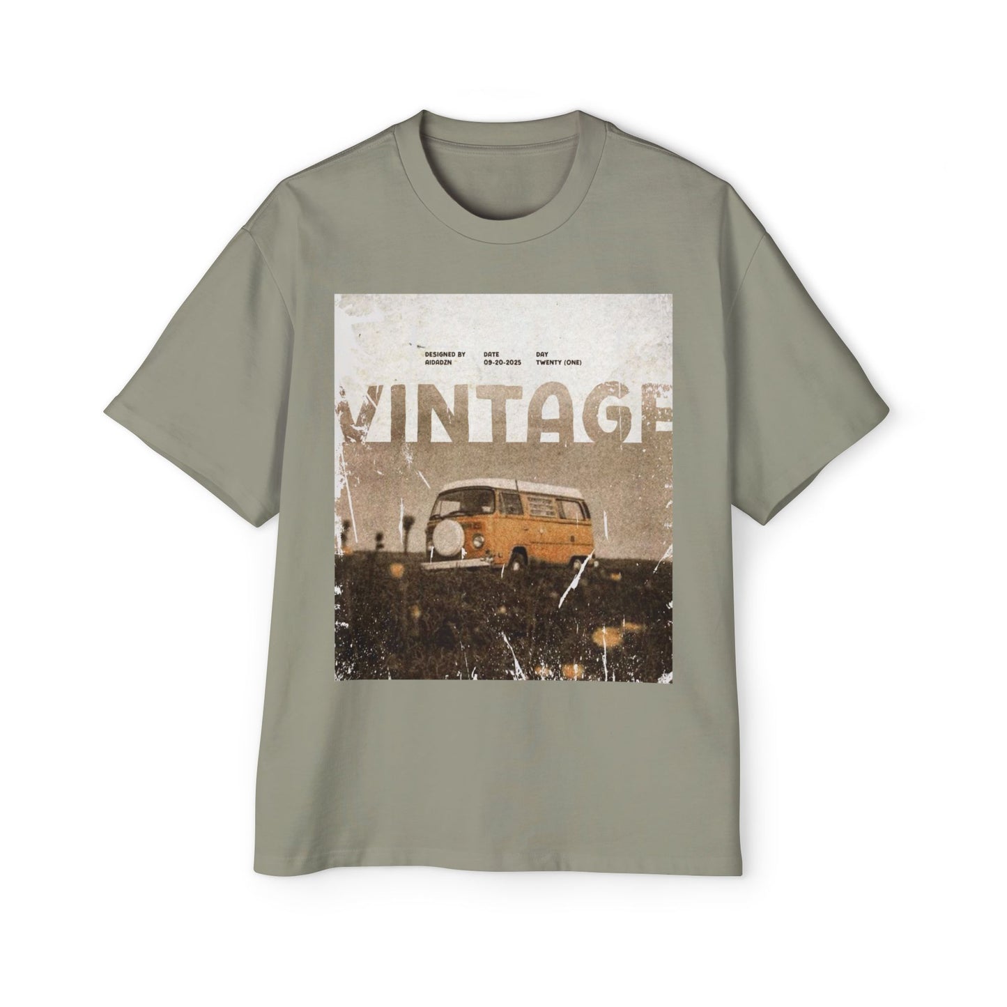 Vintage Van Graphic Tee – Retro 'VINTAGE' Camper T‑Shirt
