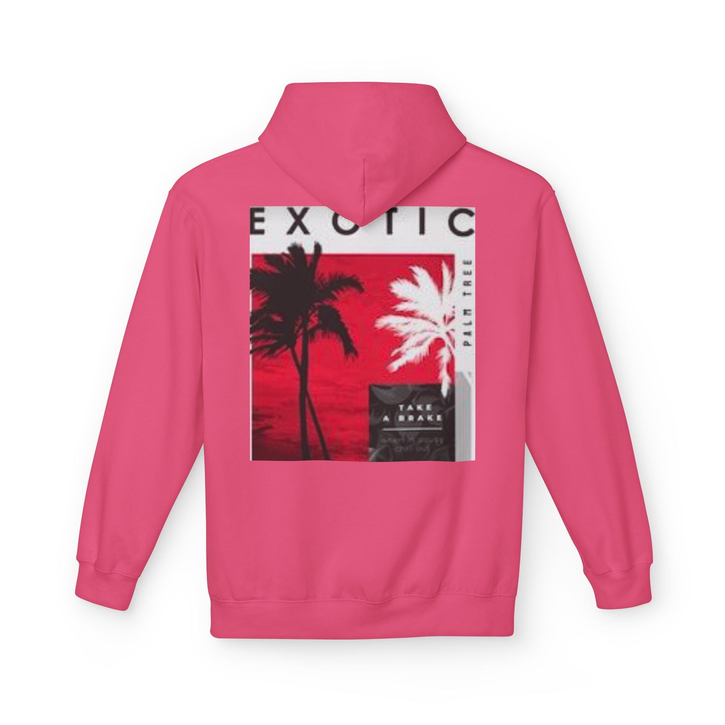 Exotic Vibe Unisex Fleece Hoodie - Cozy Beach Style, Perfect for Travel, Summer Events, Casual Outings, Gifts for Adventurers