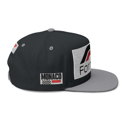 Formula 1 Embroidered Flat Bill Cap – Racing Logo Snapback