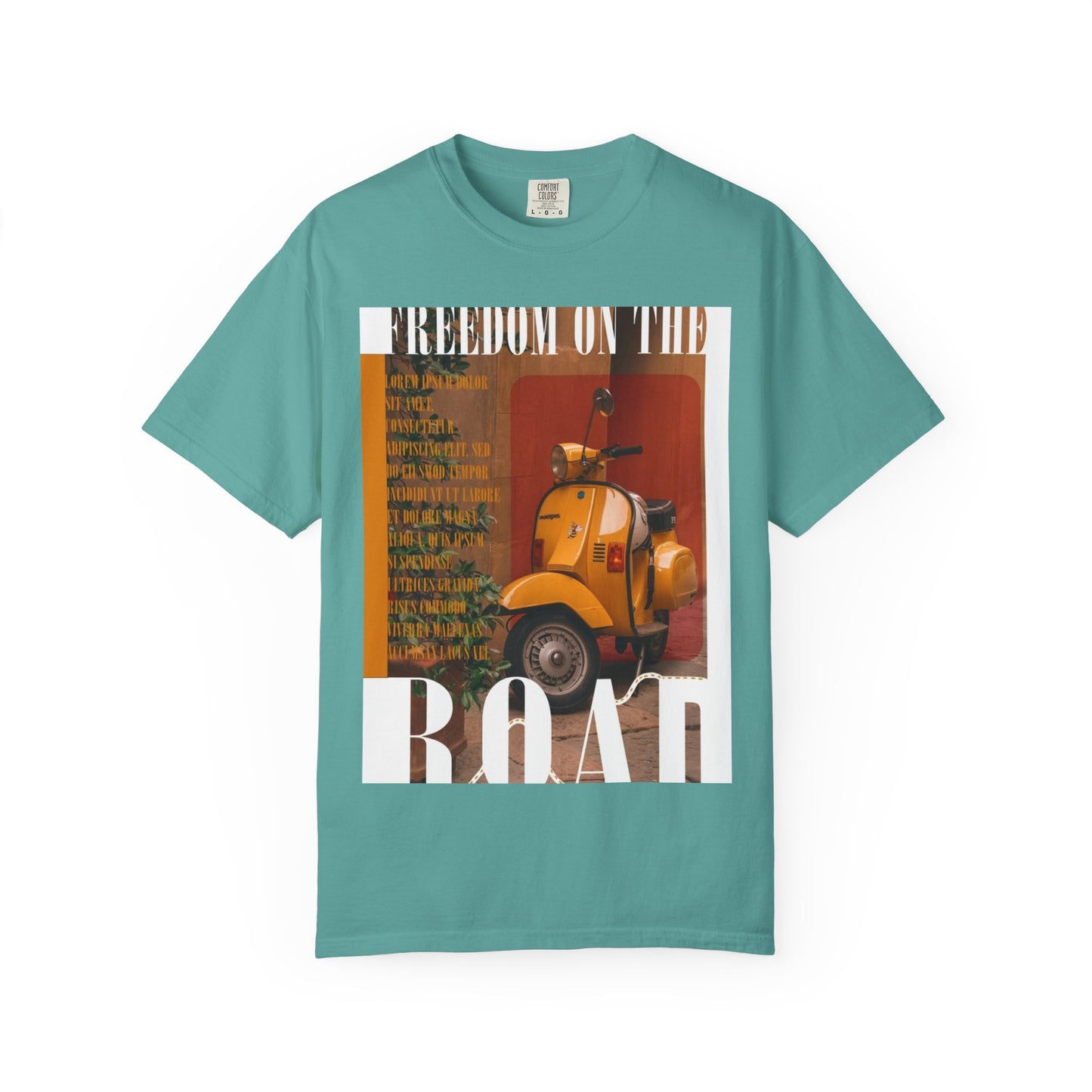 Vintage Vespa 'Freedom on the Road' T-Shirt