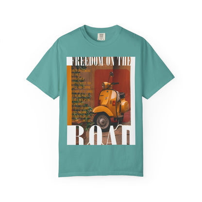 Vintage Vespa 'Freedom on the Road' T-Shirt