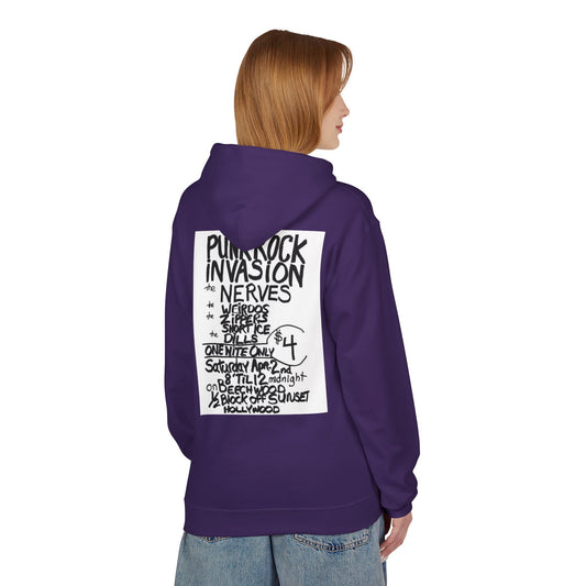 Unisex Punk Rock Fleece Hoodie - Softstyle, Cozy, Perfect for Concerts