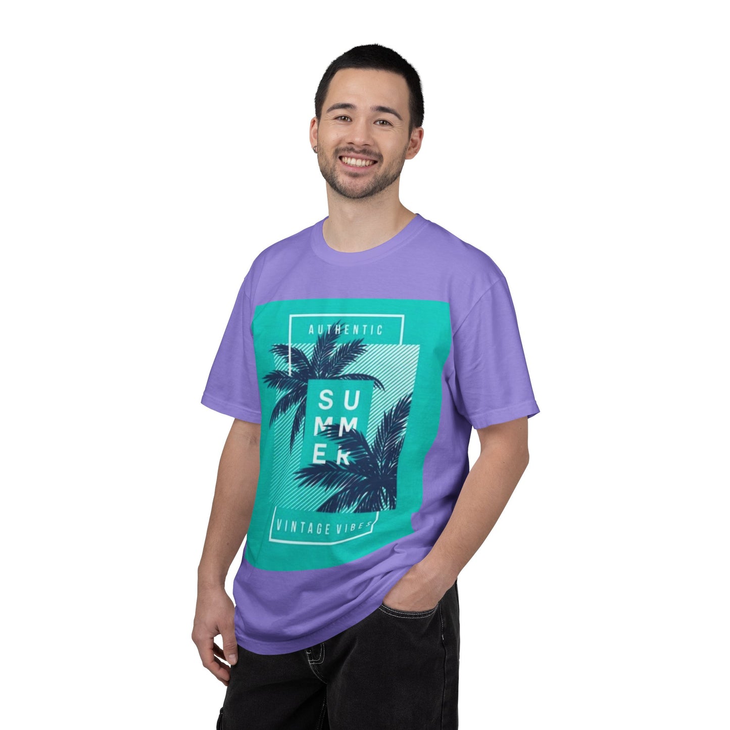 Summer Vintage Vibes T-Shirt — Palm Tree Graphic Tee