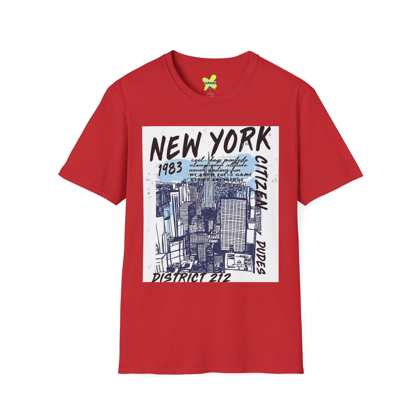 New York City Graphic Unisex T-Shirt - 1983 District 212 Design