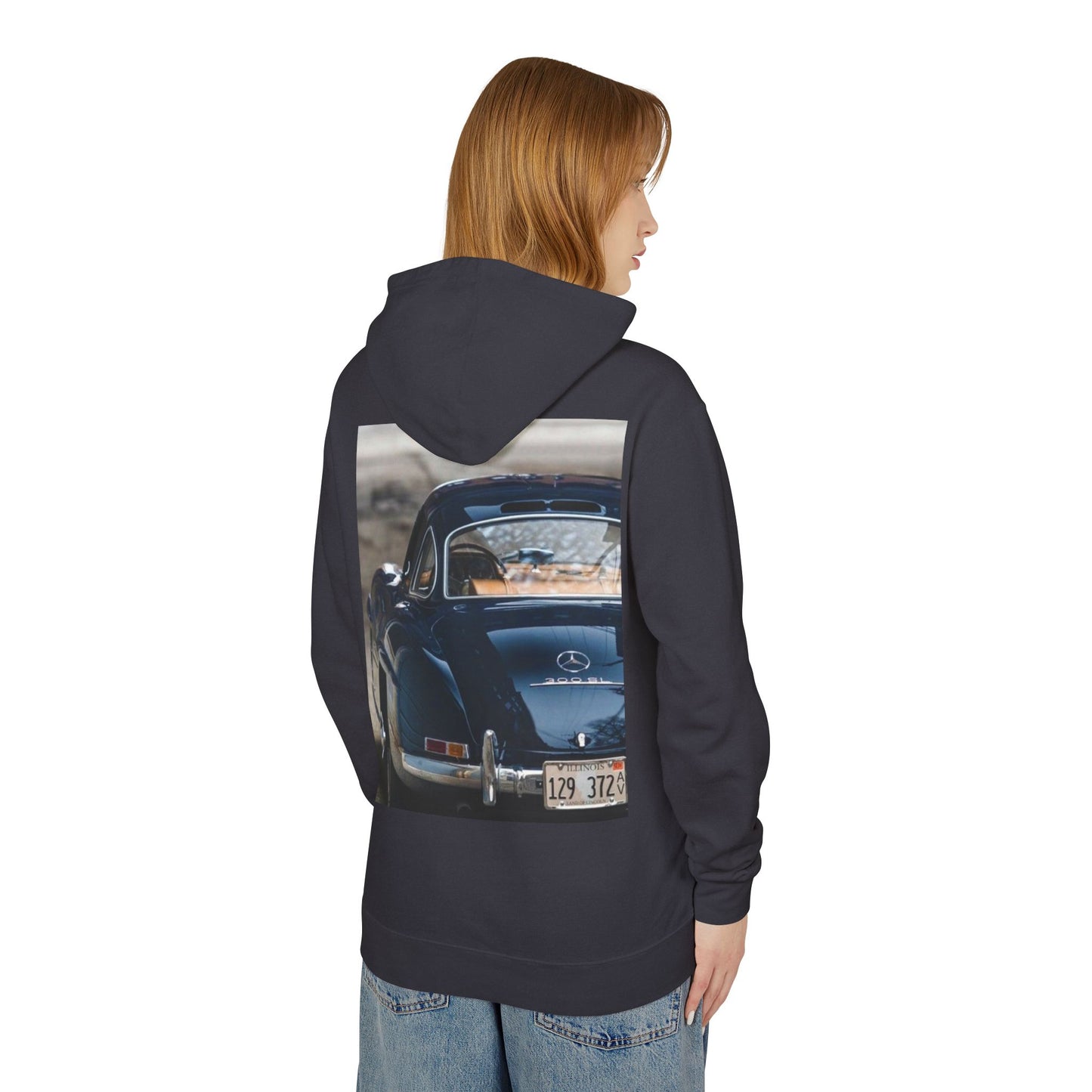Classic Car Lover's Lightweight Hoodie | Unisex Cozy Sweatshirt, Perfect Gift for Car Enthusiasts, Casual Wear & Retro Style