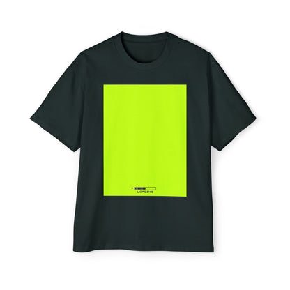 Oversized Tee — Neon Green Minimal Graphic "SUMMER LOVEDAY"