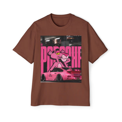 Pink Panther Streetwear Tee — Retro Racing Graphic Shirt