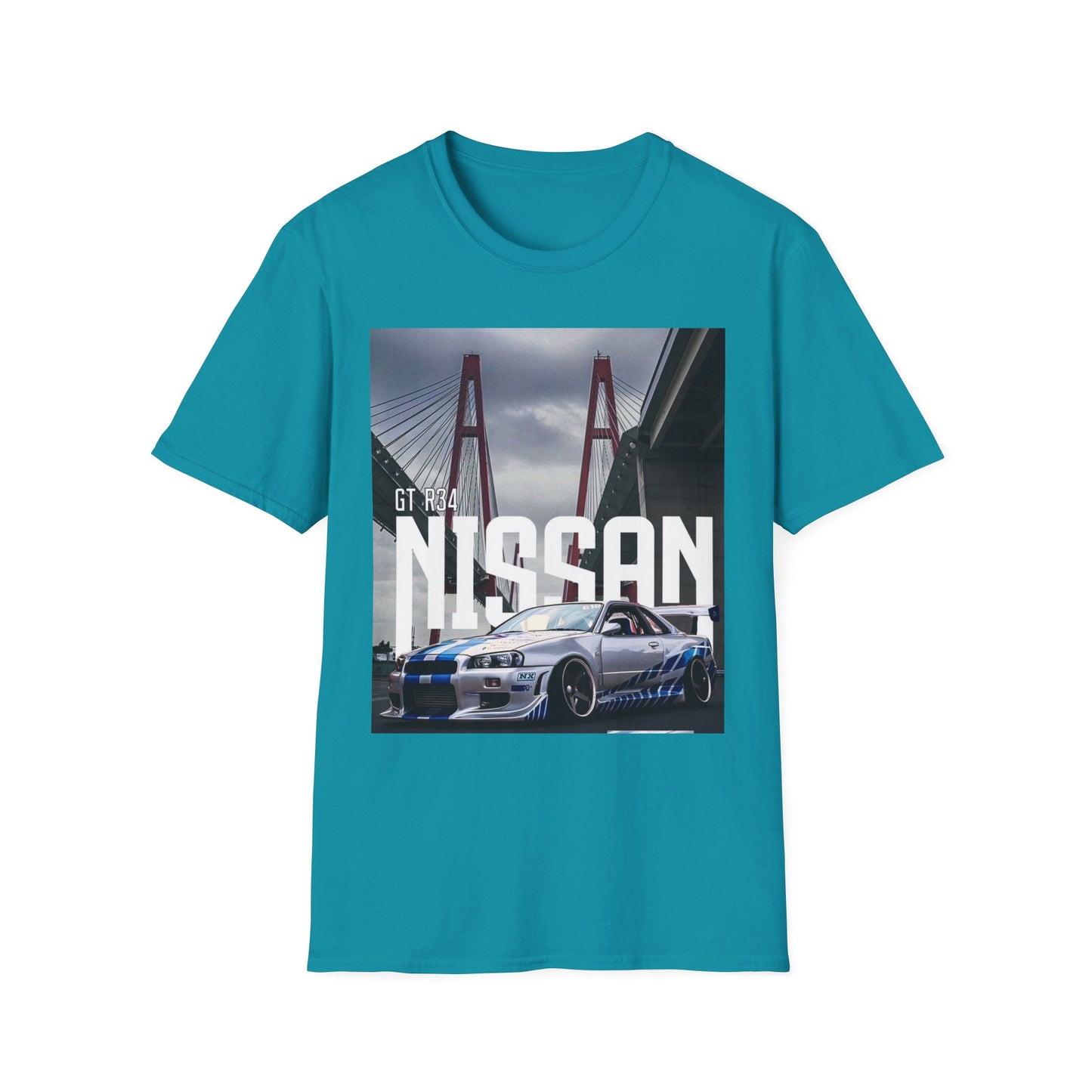 Nissan GT-R 34 Unisex Softstyle T-Shirt - Car Enthusiast Apparel