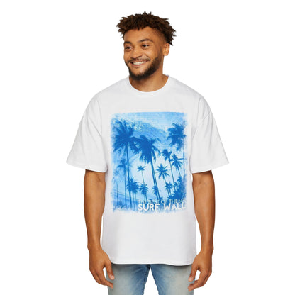 Surf Palm Tee — Blue Tropical Graphic T-Shirt