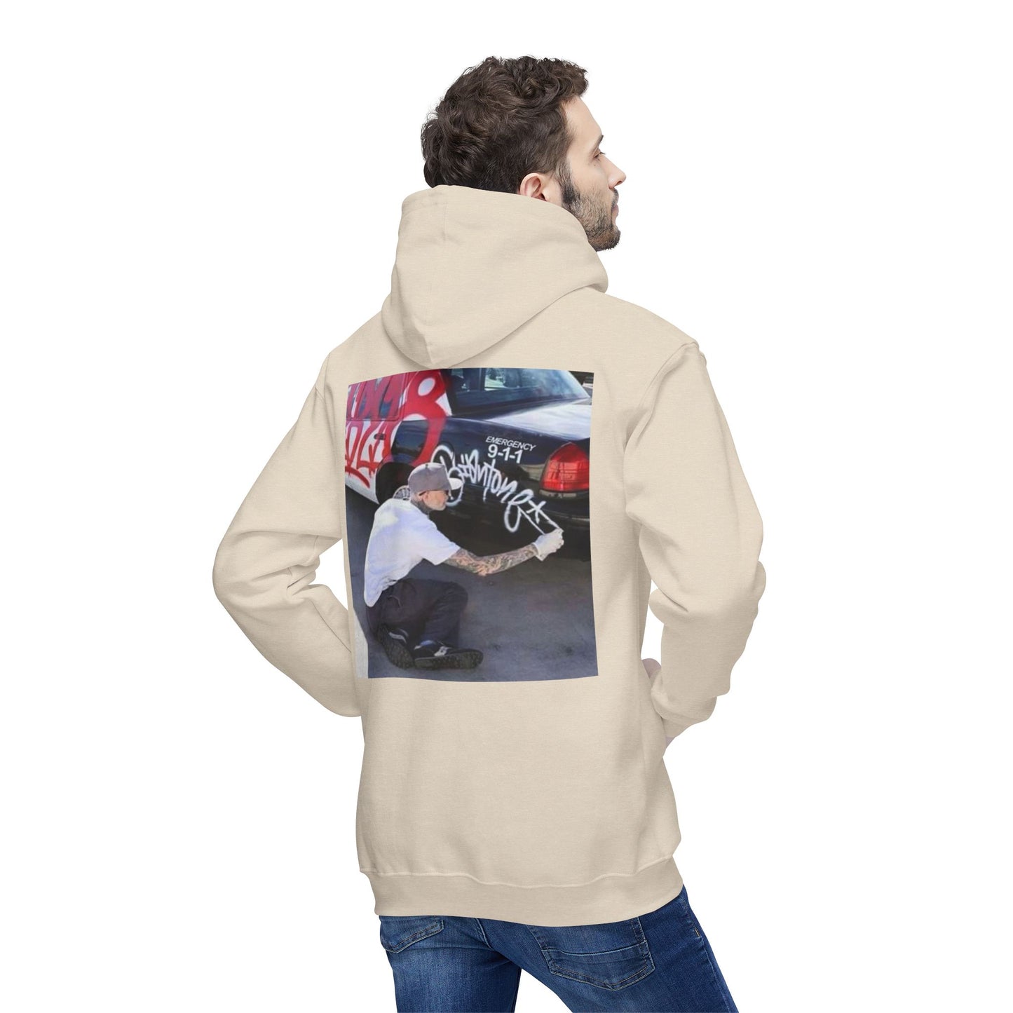 Urban Graffiti Unisex Hooded Sweatshirt - Street Art Inspired