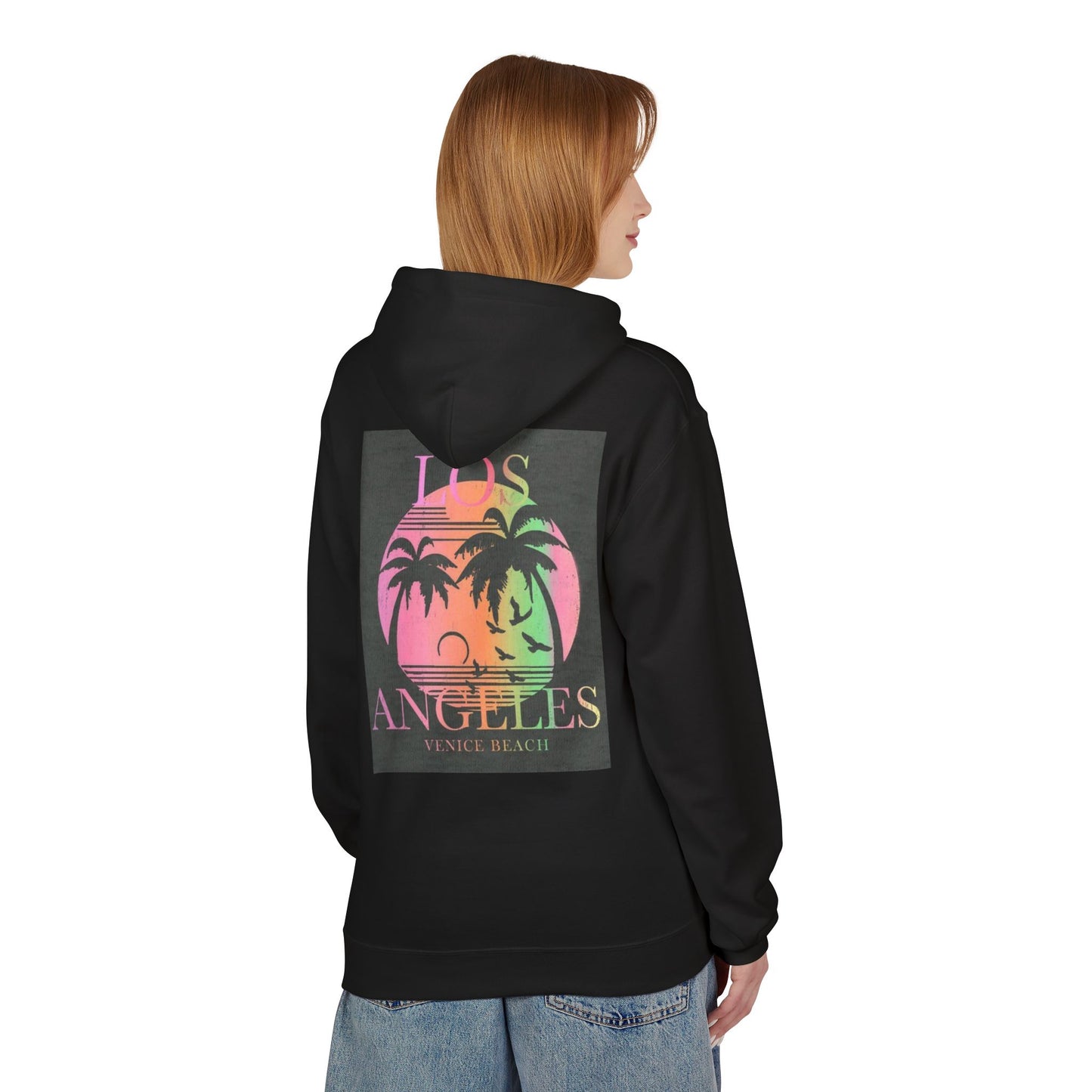 Los Angeles Venice Beach Graphic Hoodie - Cozy Unisex Fleece for Casual Style