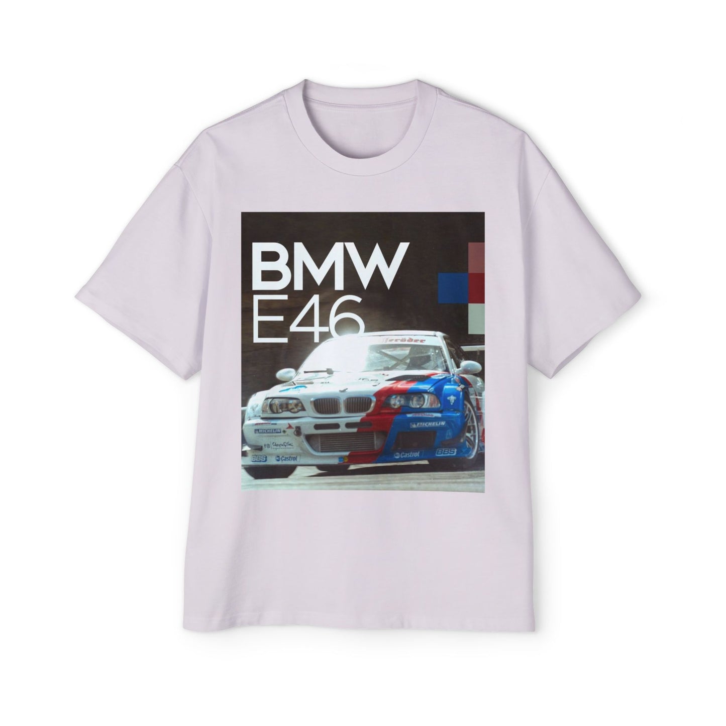 BMW E46 Racing Tee — Mens Oversized Car Graphic T-Shirt