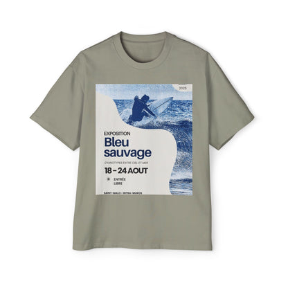 Bleu Sauvage Surf Tee — Men's Oversized Graphic T-Shirt