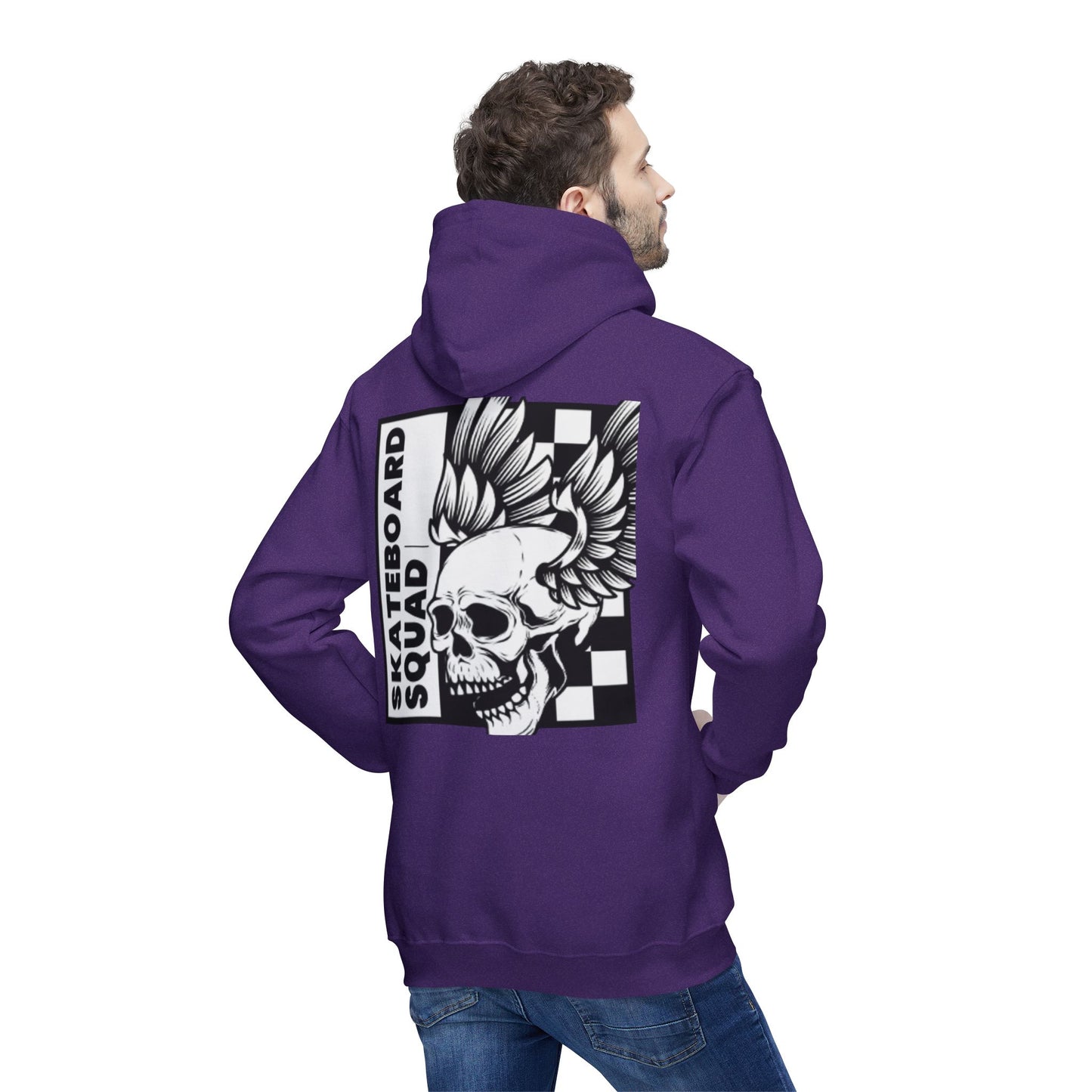 Skateboard Hoodie, Cool Streetwear Sweatshirt, Graphic Pullover for Skaters, Unisex Casual Wear, Gift for Skate Lovers