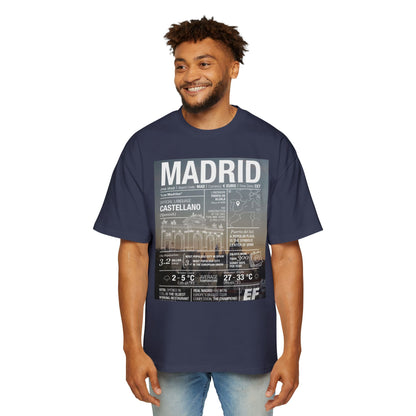 Madrid Graphic Tee — Vintage City Weather Poster T‑Shirt