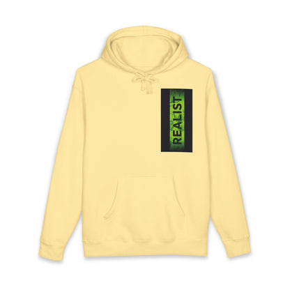 Realist Ghost Hoodie — Neon Yellow Graphic Pullover