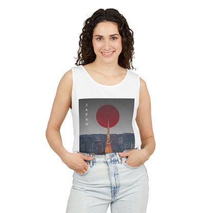 Tokyo Vintage Poster Tank — Japan Cityscape Graphic Tank Top