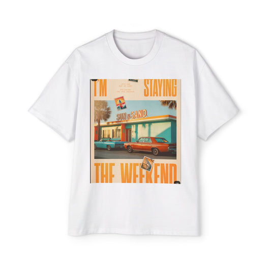 Weekend Vibes Tee — "I'm Staying the Weekend" Retro Diner Graphic T-Shirt