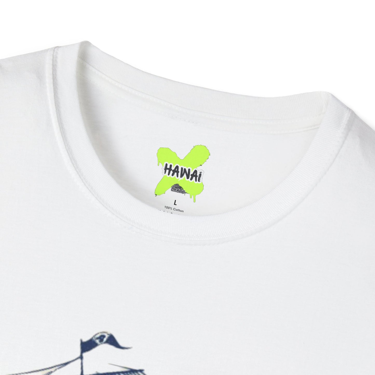 Nautical Adventure Unisex Softstyle T-Shirt - Pirate Ship Design