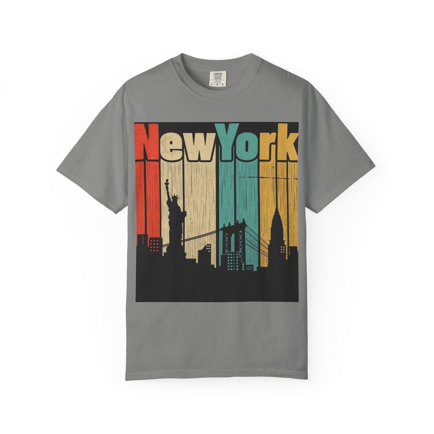 New York Skyline Graphic Tee | Unisex Vintage T-Shirt | Perfect for Travelers, Souvenir, NYC Lovers, Casual Wear, Gifts