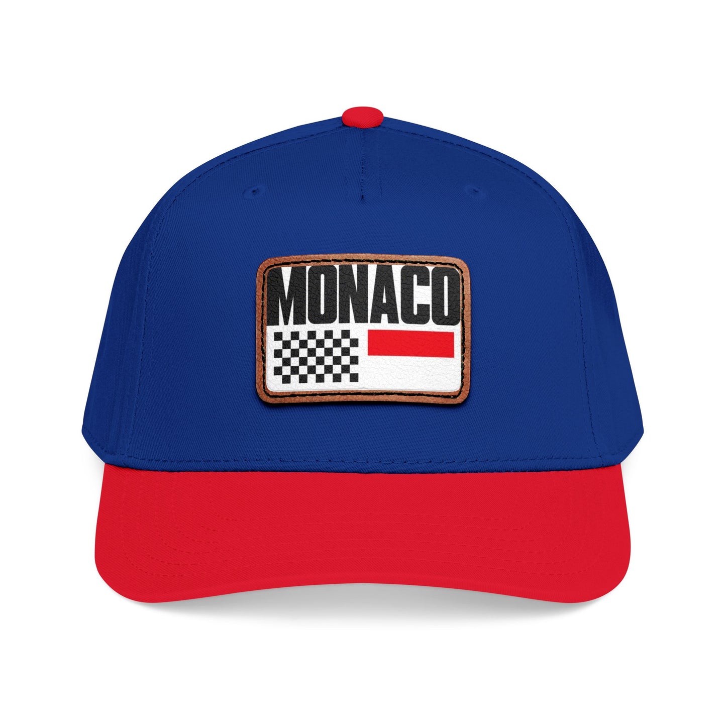 Monaco Leather Patch Baseball Cap – Vintage Racing Flag Hat