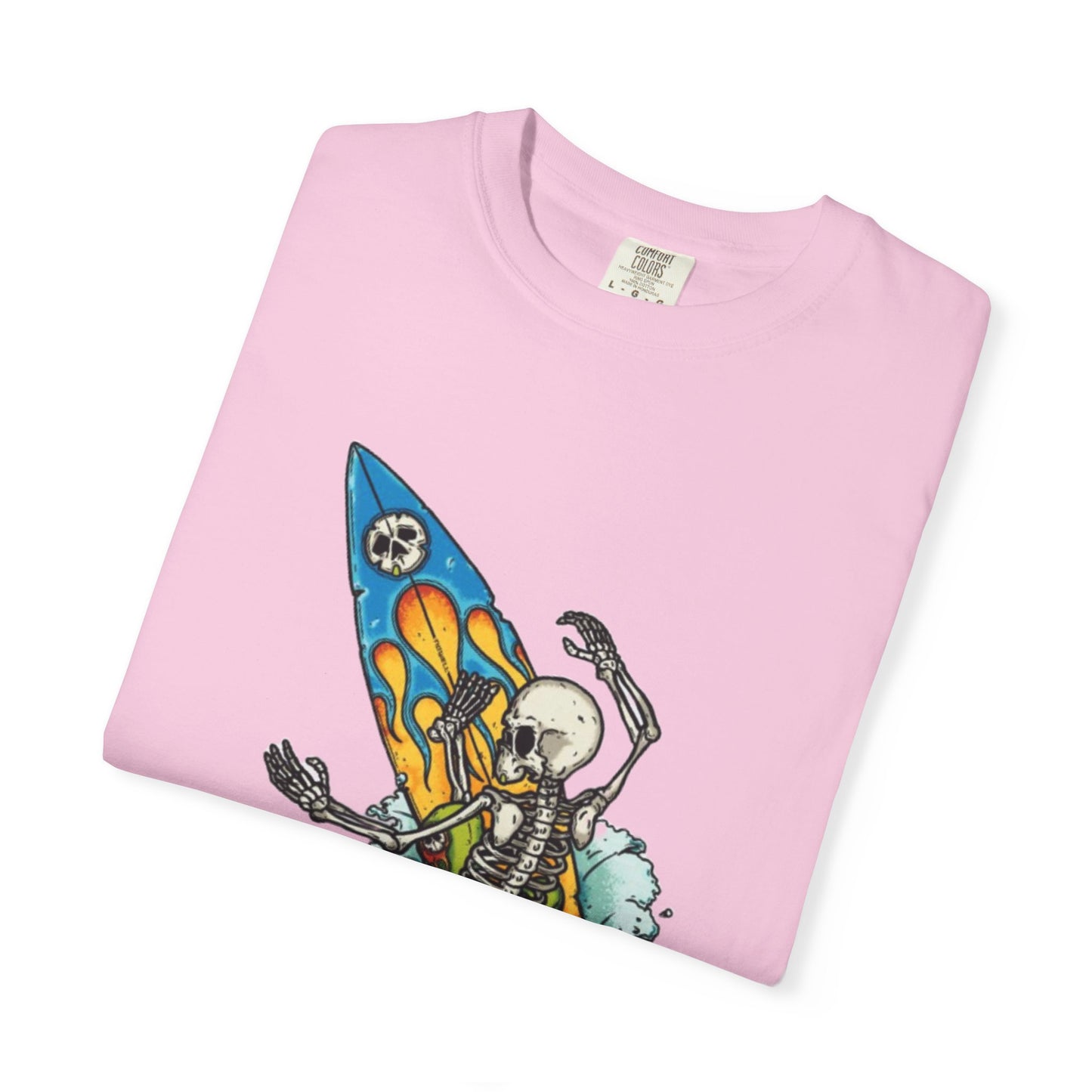 Surfing Skeleton Unisex T-shirt | Graphic Tee, Vintage Style, Beachwear, Gift for Surfers, Fun Summer Look